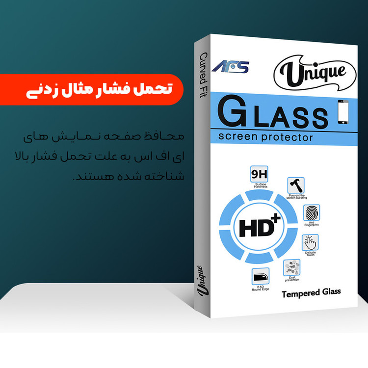 محافظ صفحه نمایش شیشه ای ای اف اس مدل Unique Glass مناسب برای گوشی موبایل موتورولا Moto E40
